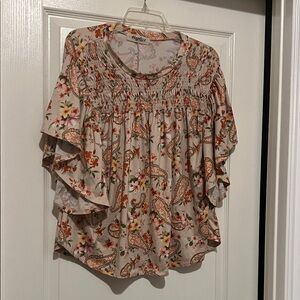 Haptics by Holly Harper SS Floral Print Top